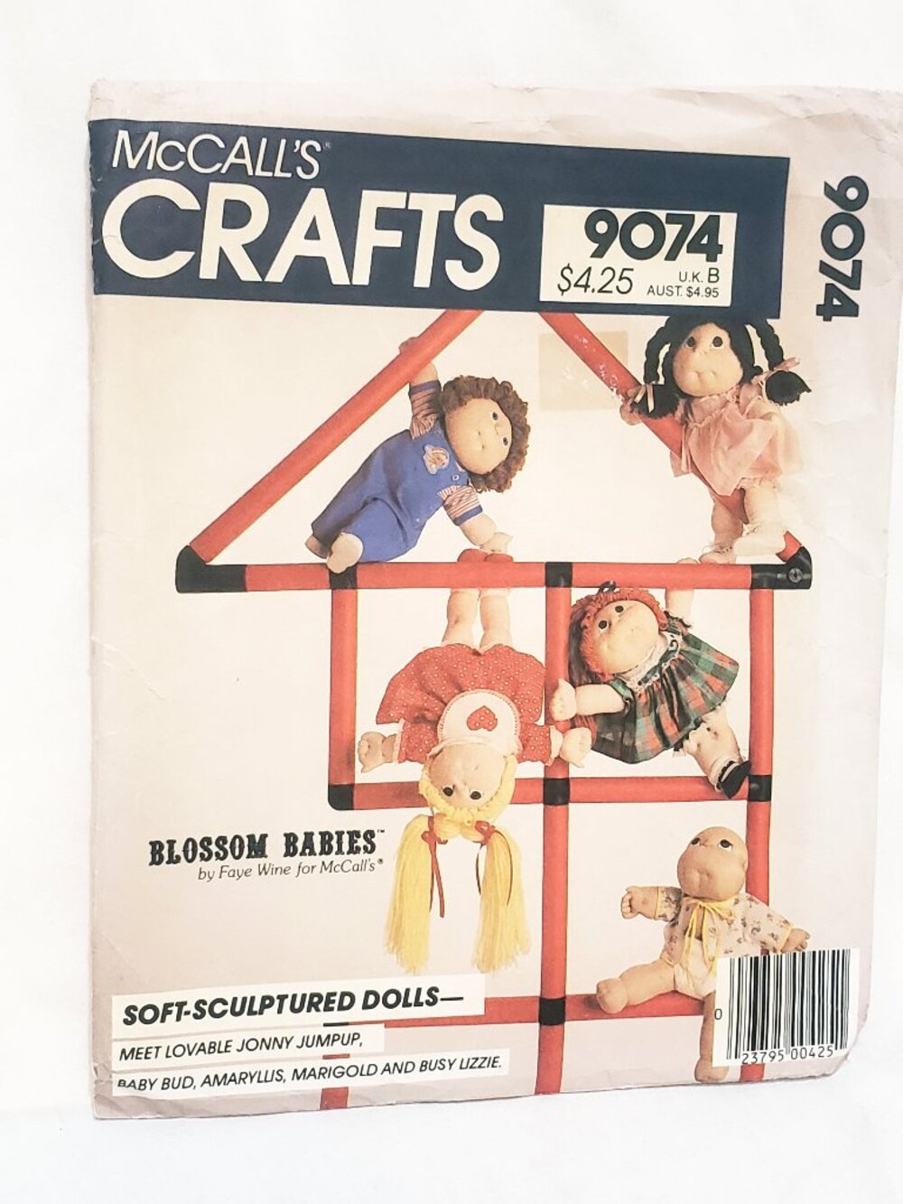 Blossom Babies Soft Sculptured Dolls McCall's 9074 Sewing Pattern 1984 Uncut